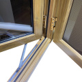 Honduras Design Bay Arch Hot Bending Coated Glass Thermal Break Aluminum Casement Window For Office Building